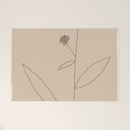 Minimal Abstract Art Plant 38 Welcome Mat Gallery Image 1
