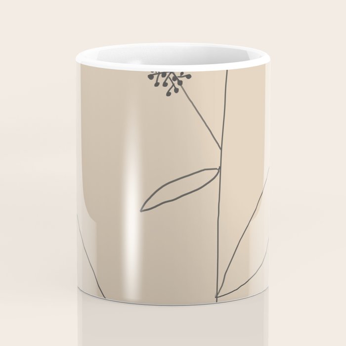 Minimal Abstract Art Plant 38 Coffee Mug Gallery Image 4