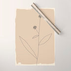 Minimal Abstract Art Plant 38 Wrapping Paper Gallery Image 1