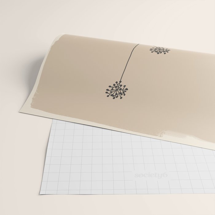Minimal Abstract Art Plant 38 Wrapping Paper Gallery Image 2