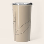 Minimal Abstract Art Plant 38 Travel Mug Gallery Image 2