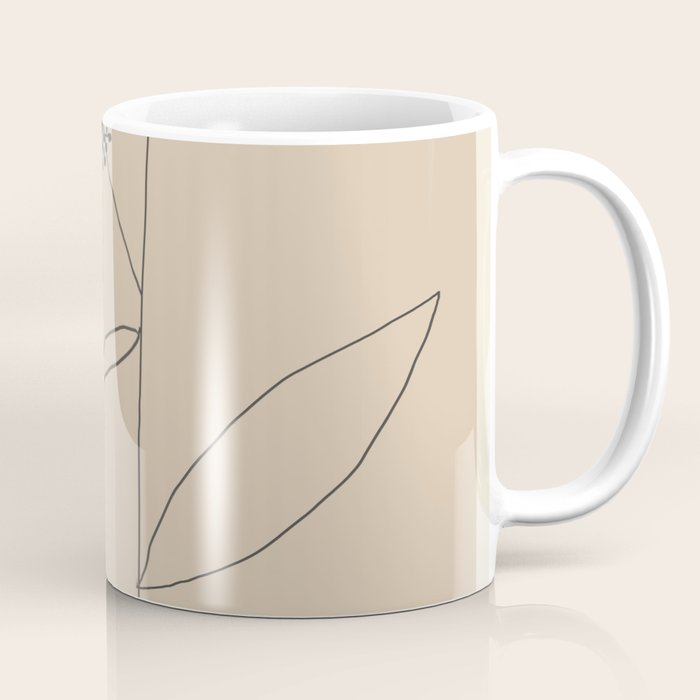 Minimal Abstract Art Plant 38 Coffee Mug Gallery Image 1