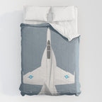 F-18 Super Hornet Jet Aircraft - Slate Comforter Gallery Image 6