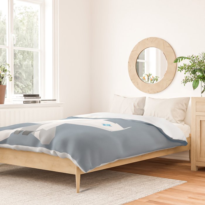 F-18 Super Hornet Jet Aircraft - Slate Duvet Cover Gallery Image 2