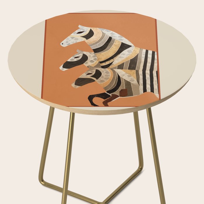 Horses in Stripes II Side Table Gallery Image 2