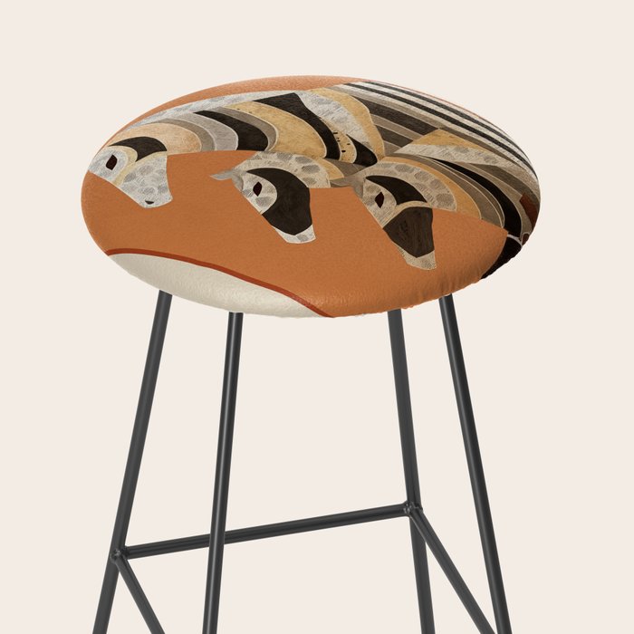 Horses in Stripes II Stool Gallery Image 2