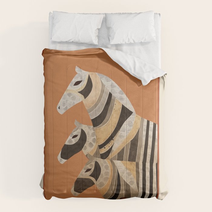 Horses in Stripes II Comforter Gallery Image 6