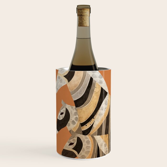 Horses in Stripes II Wine Chiller Gallery Image 1