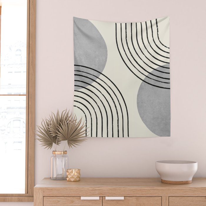 Sun Arch Double - Grey Wall Tapestry Gallery Image 2