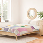 Summer check handdrawn Duvet Cover Gallery Image 2