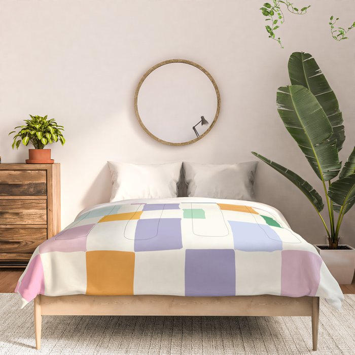 Summer check handdrawn Comforter Gallery Image 3