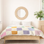 Summer check handdrawn Duvet Cover Gallery Image 3