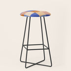 Bold Retro Checks Pattern - Large XXIX Stool Gallery Image 1