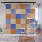Bold Retro Checks Pattern - Large XXIX Wall Mural Gallery Image 1