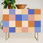 Bold Retro Checks Pattern - Large XXIX Credenza Gallery Image 1