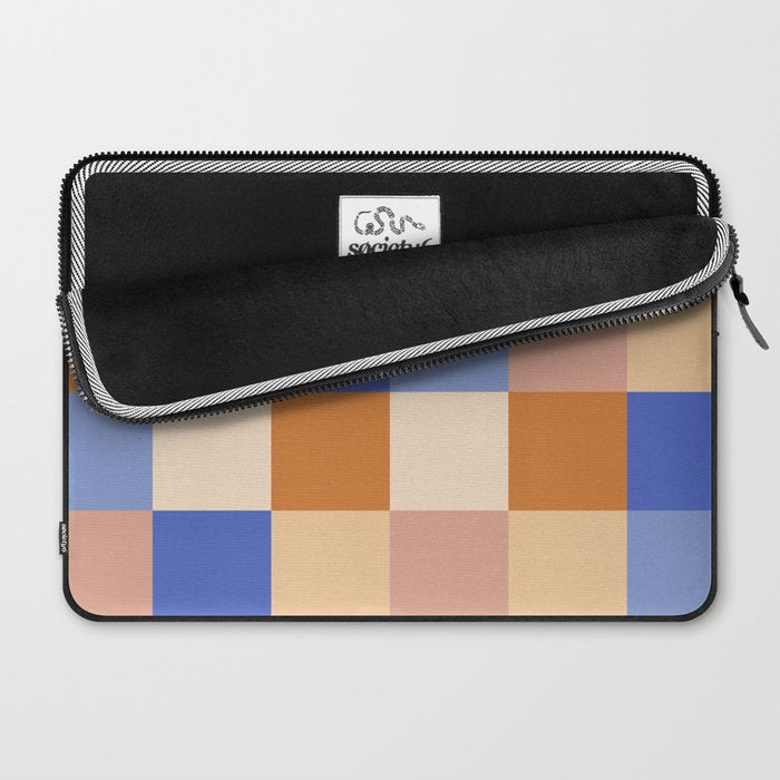 Bold Retro Checks Pattern - Large XXIX Laptop Sleeve Gallery Image 2