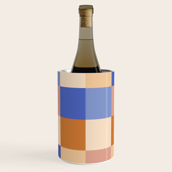 Bold Retro Checks Pattern - Large XXIX Wine Chiller Gallery Image 1