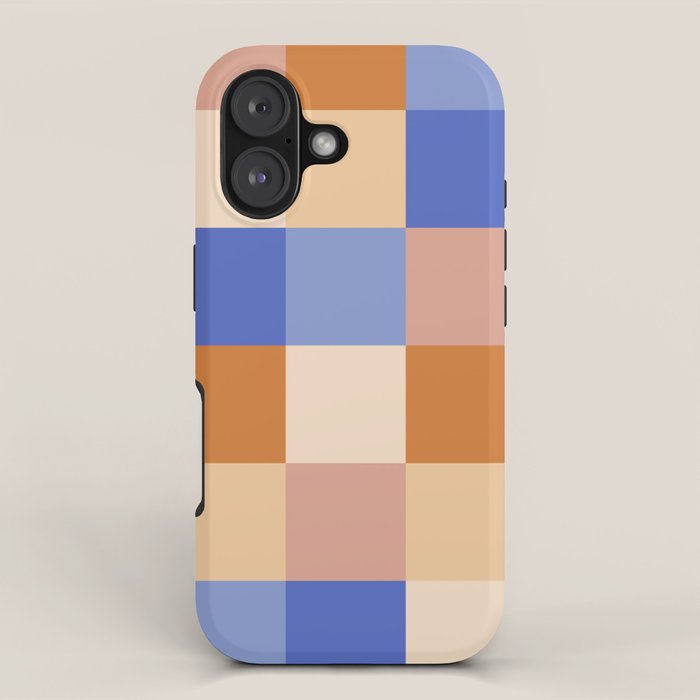 Bold Retro Checks Pattern - Large XXIX iPhone Case Gallery Image 1