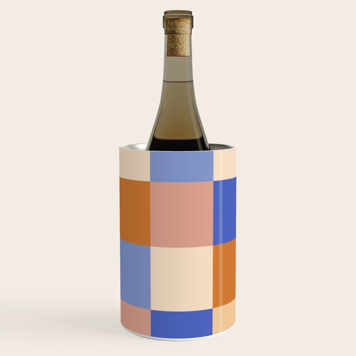 Bold Retro Checks Pattern - Large XXIX Wine Chiller Gallery Image 2