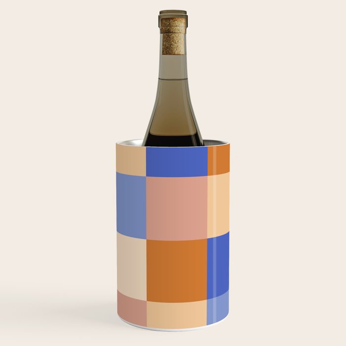 Bold Retro Checks Pattern - Large XXIX Wine Chiller Gallery Image 3