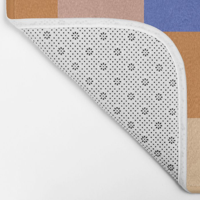 Bold Retro Checks Pattern - Large XXIX Bath Mat Gallery Image 2
