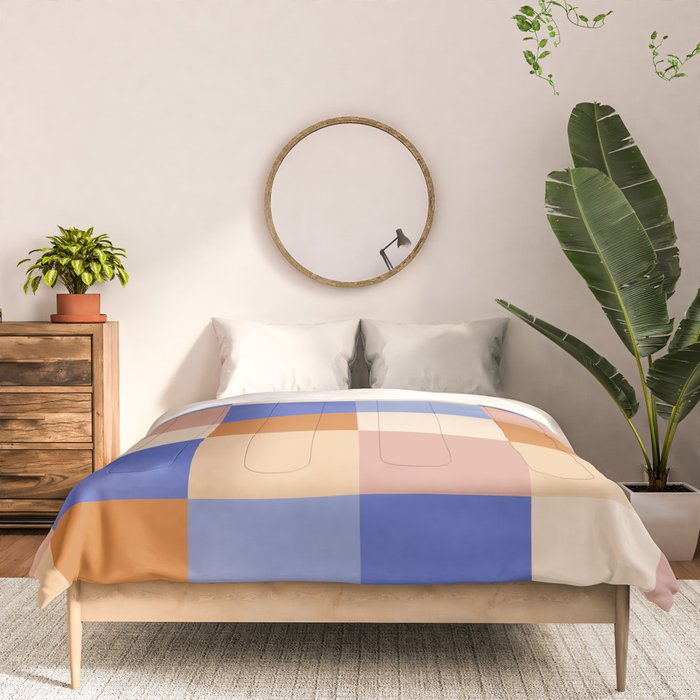 Bold Retro Checks Pattern - Large XXIX Comforter Gallery Image 3