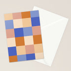 Bold Retro Checks Pattern - Large XXIX Stationery Card Gallery Image 2