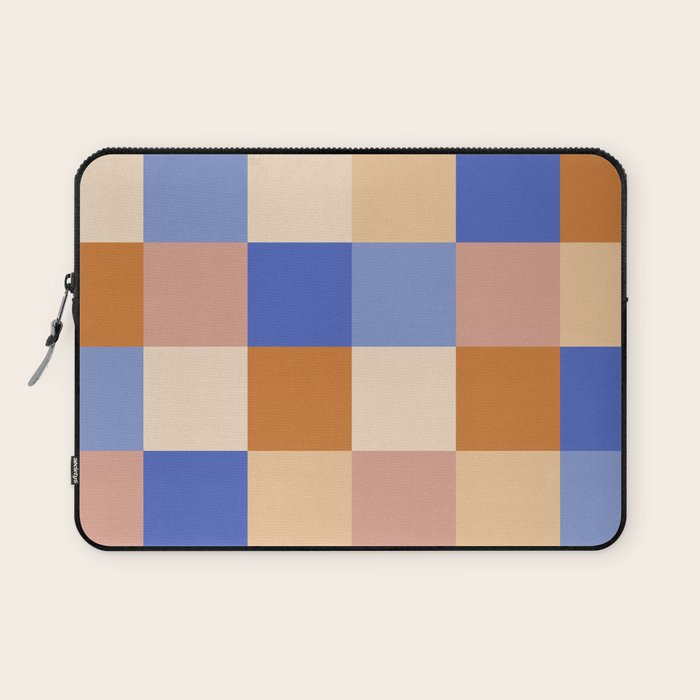 Bold Retro Checks Pattern - Large XXIX Laptop Sleeve Gallery Image 1