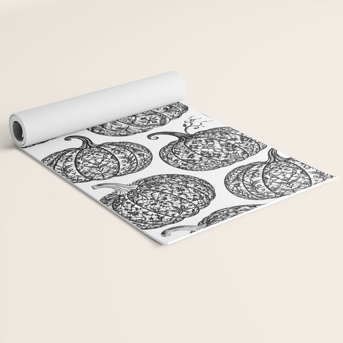 Lace Pumpkin Halloween Pattern Needle Bobbin Crochet Thread Yoga Mat Gallery Image 2