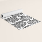 Lace Pumpkin Halloween Pattern Needle Bobbin Crochet Thread Yoga Mat Gallery Image 2