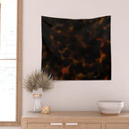 Tortoise Shell Dark Red Wall Tapestry Gallery Image 2
