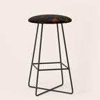 Tortoise Shell Dark Red Stool Gallery Image 1