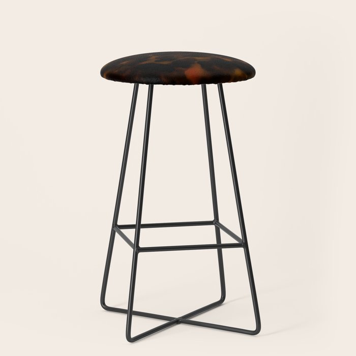 Tortoise Shell Dark Red Stool Gallery Image 1