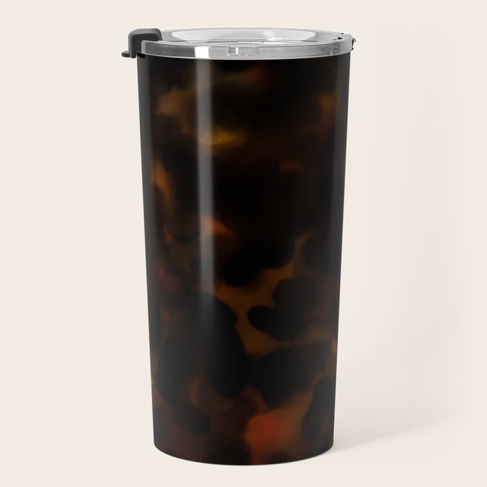 Tortoise Shell Dark Red Travel Mug Gallery Image 3