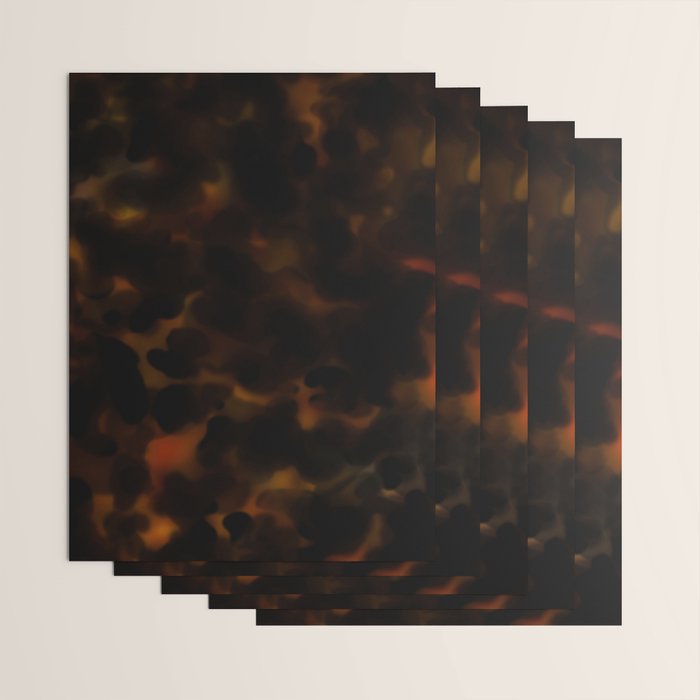 Tortoise Shell Dark Red Wrapping Paper Gallery Image 3