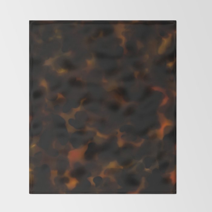 Tortoise Shell Dark Red Throw Blanket Gallery Image 2