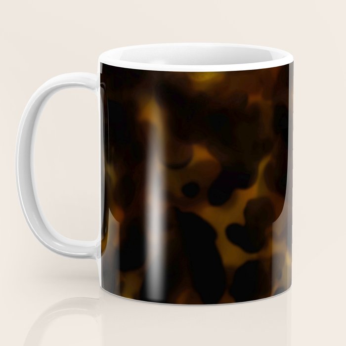 Tortoise Shell Dark Red Coffee Mug Gallery Image 3