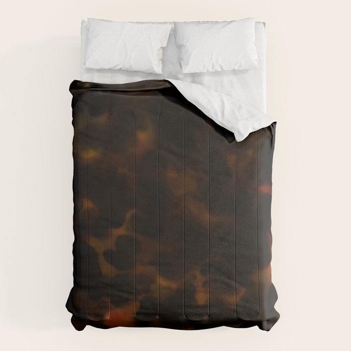Tortoise Shell Dark Red Comforter Gallery Image 1