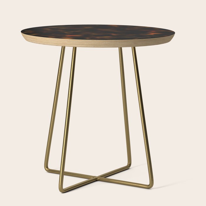 Tortoise Shell Dark Red Side Table Gallery Image 1