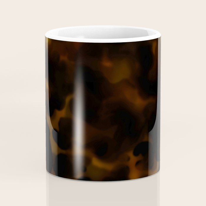 Tortoise Shell Dark Red Coffee Mug Gallery Image 4