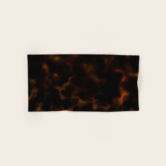 Tortoise Shell Dark Red Bath Towel Gallery Image 1