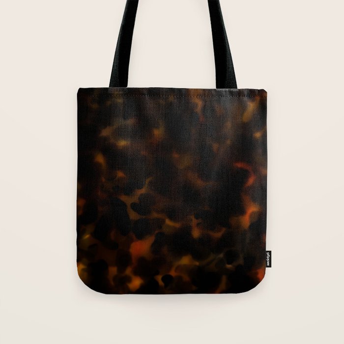 Tortoise Shell Dark Red Tote Bag Gallery Image 1