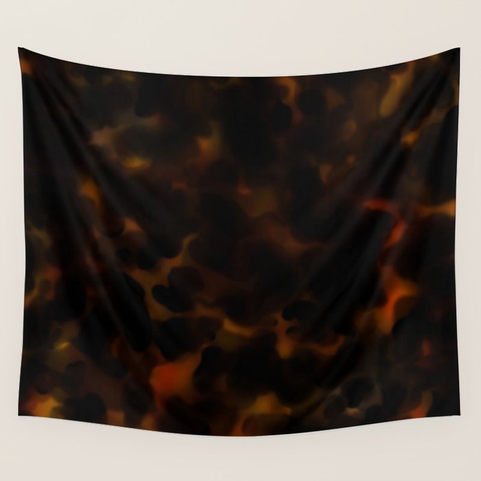 Tortoise Shell Dark Red Wall Tapestry Gallery Image 4