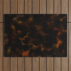Tortoise Shell Dark Red Outdoor Rug Gallery Image 1