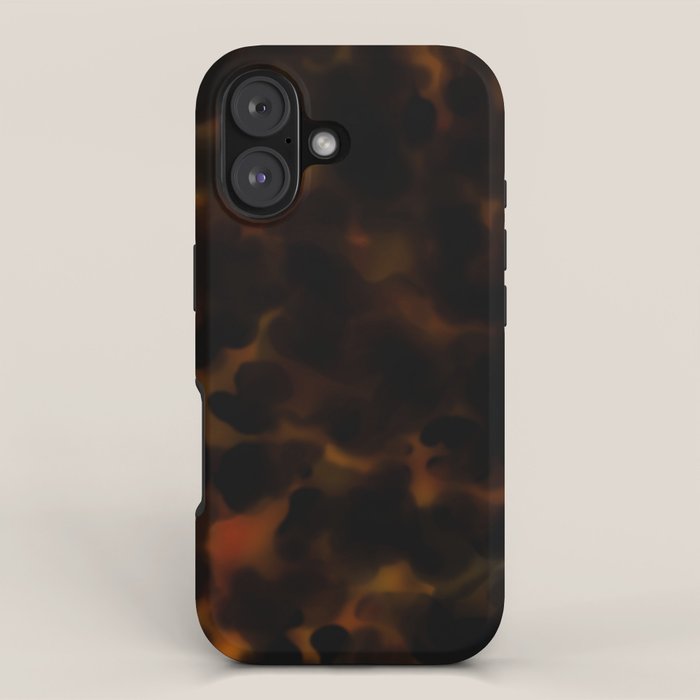 Tortoise Shell Dark Red iPhone Case Gallery Image 1