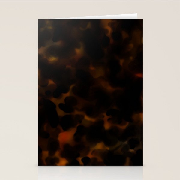 Tortoise Shell Dark Red Stationery Card Gallery Image 2