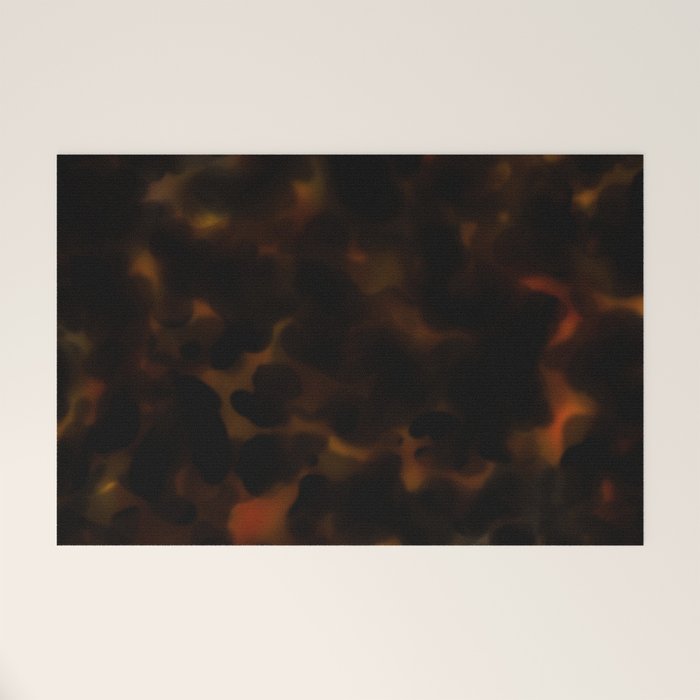 Tortoise Shell Dark Red Welcome Mat Gallery Image 1