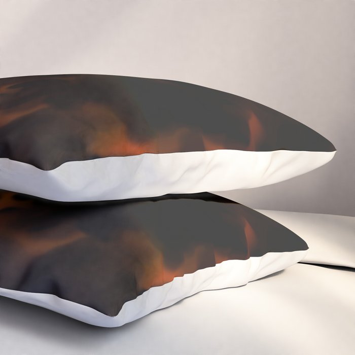Tortoise Shell Dark Red Pillow Sham Gallery Image 3