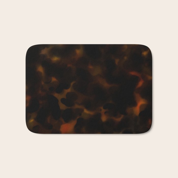 Tortoise Shell Dark Red Bath Mat Gallery Image 1