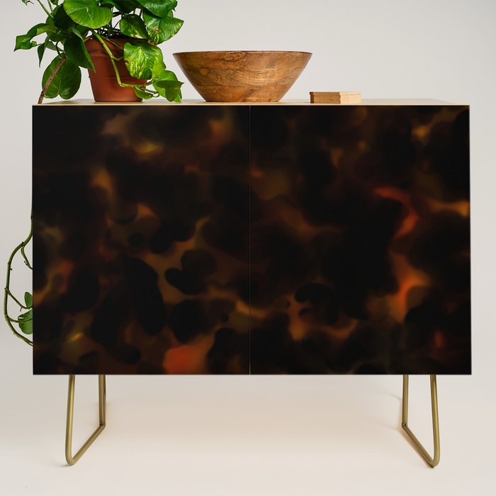 Tortoise Shell Dark Red Credenza Gallery Image 1